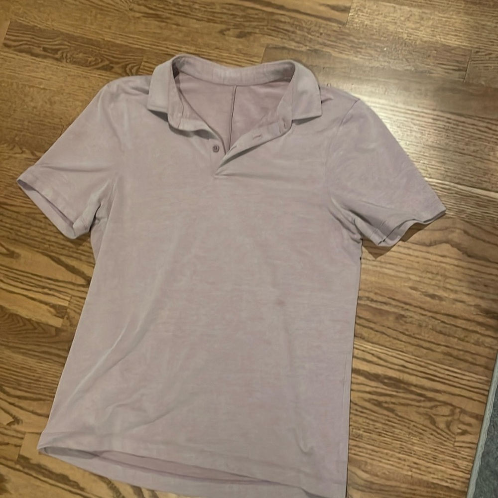 Lululemon Men’s Lavender/Gray Polo. Size M.